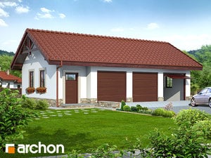 Projekt Garażu Garaż 3 Stanowiskowy G8a Dodatki Archon
