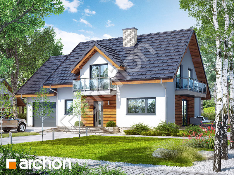 Projekt Domu Dom W Czerwonokrzewach T Galeria Archon