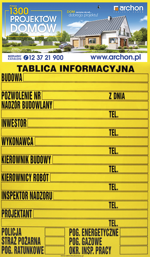 Tablica informacyjna