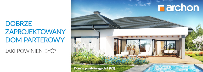Projekt domu parterowego Dom w araukariach (G2)