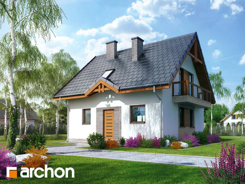 Gotowy projekt Dom w poziomkach 3 - front