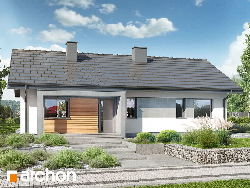 Gotowy projekt Dom w kruszczykach 4 - front
