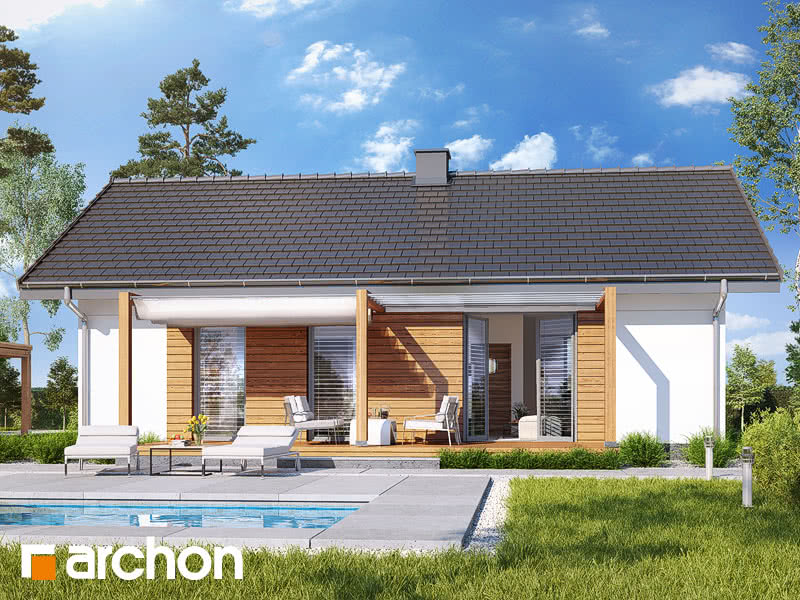 Gotowy projekt Dom w kruszczykach 3 (A) - ogród