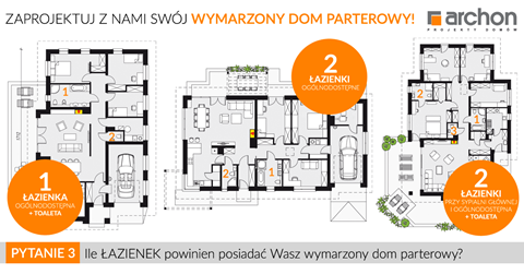 Ile łazienek powinien posiadać Wasz wymarzony dom parterowy?