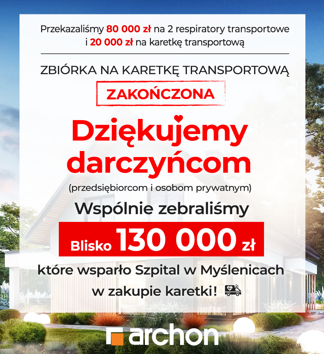 Pomagamy w zbiórce na karetkę sanitarno-transportową