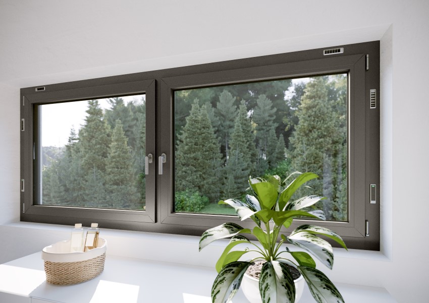 Modne okna PVC niczym z drewna i aluminium