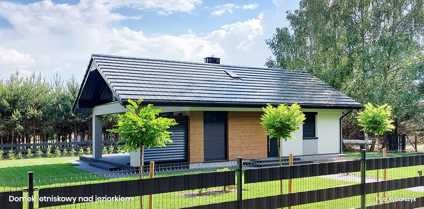 Domek letniskowy nad jeziorkiem - realizacja