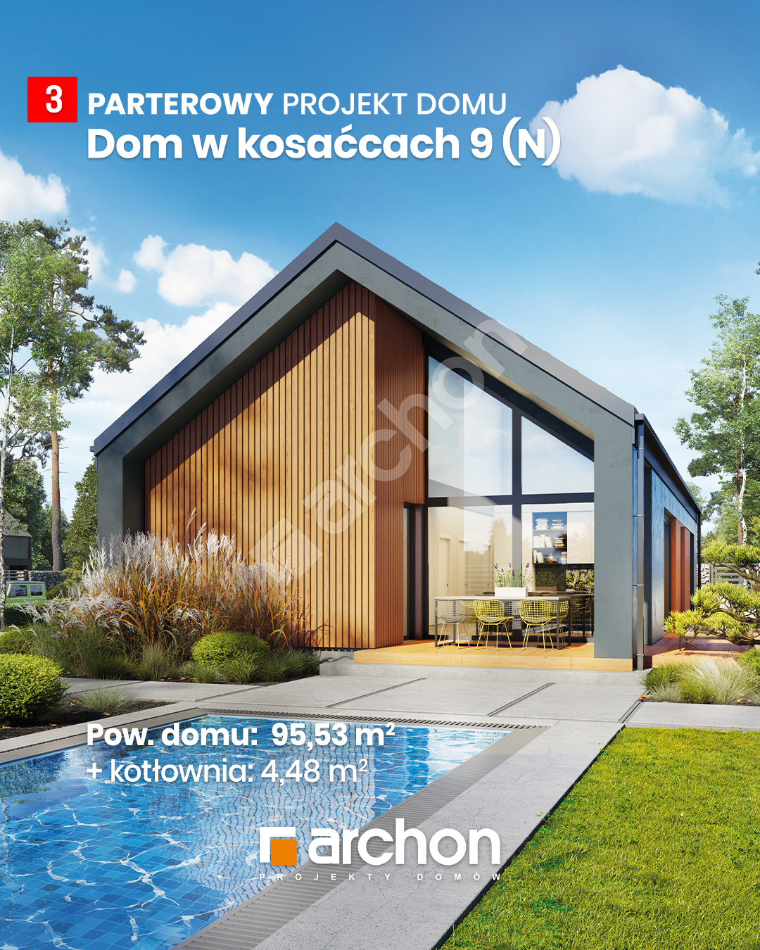 Gotowy projekt Dom w kosaćcach 9 (N)