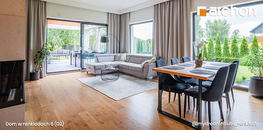 Dom w renklodach 6 (G2) - zdjęcie salonu