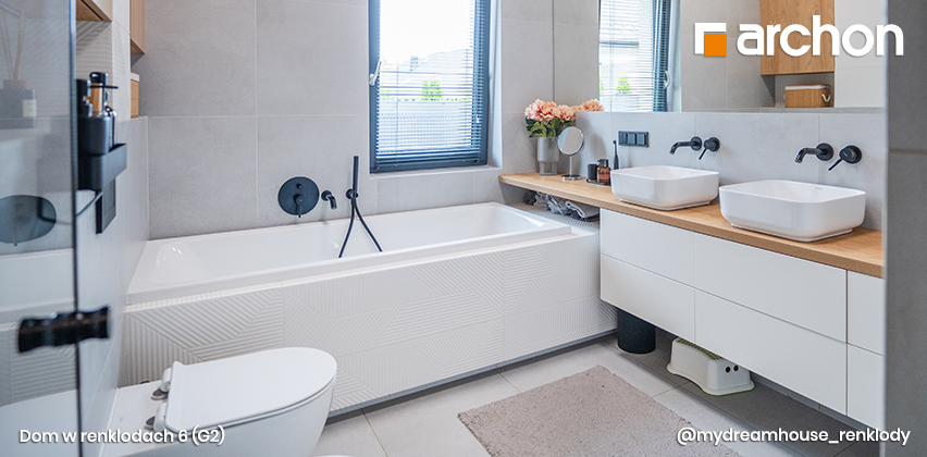 Dom w renklodach 6 (G2) - realizacja - łazienka