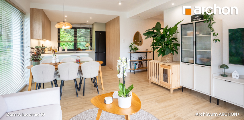 Dom w lucernie 10 - realizacja - zdjęcie strefy dziennej