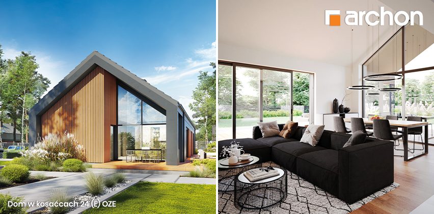 Projekt domu Dom w kosaćcach 24 (E) OZE