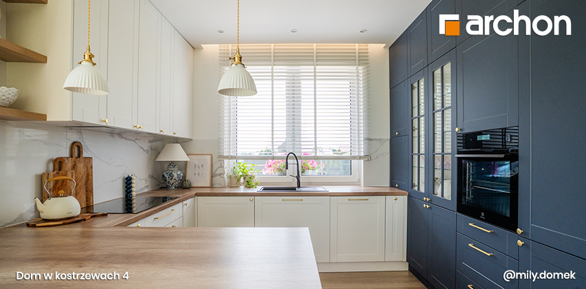 Dom w kostrzewach 4 - realizacja widok kuchni