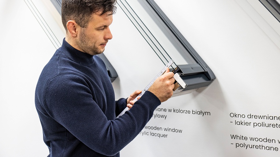 Prezentacja grubości pakietu szybowego w oknach