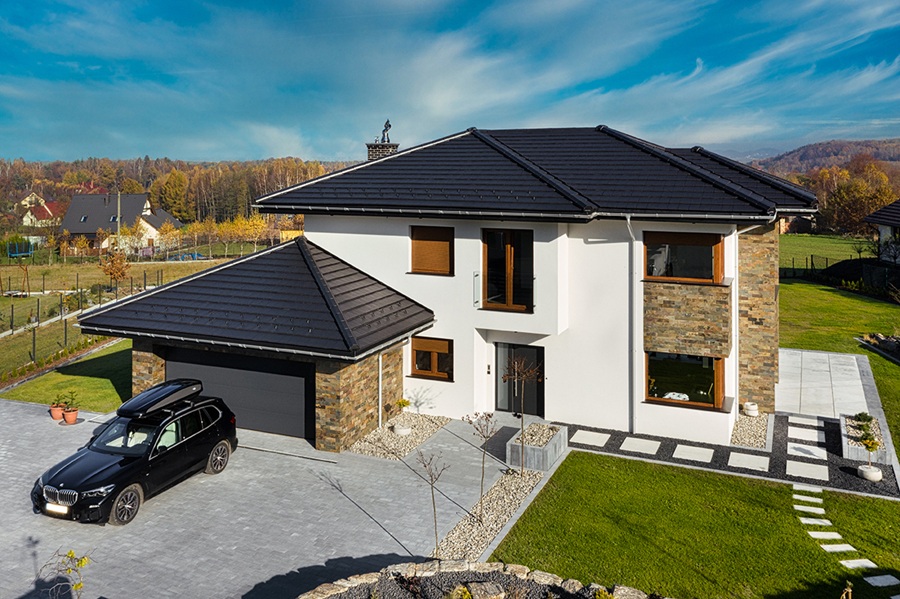 Dachówka Simpla w kolorze antracytowym