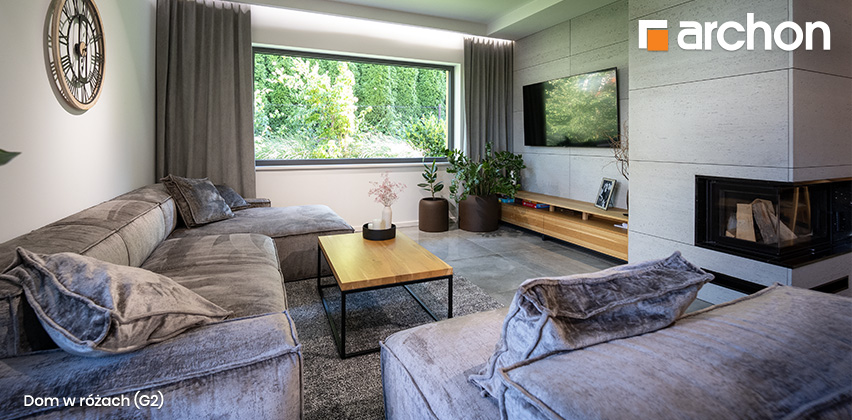 Dom w różach (G2) - zdjęcie z realizacji - salon