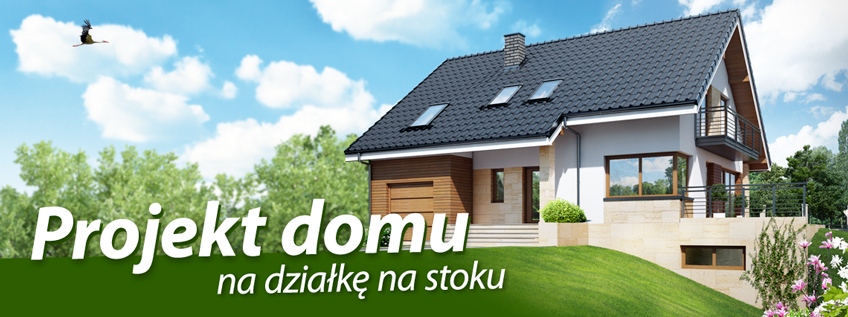 Projekt domu na działkę na stoku